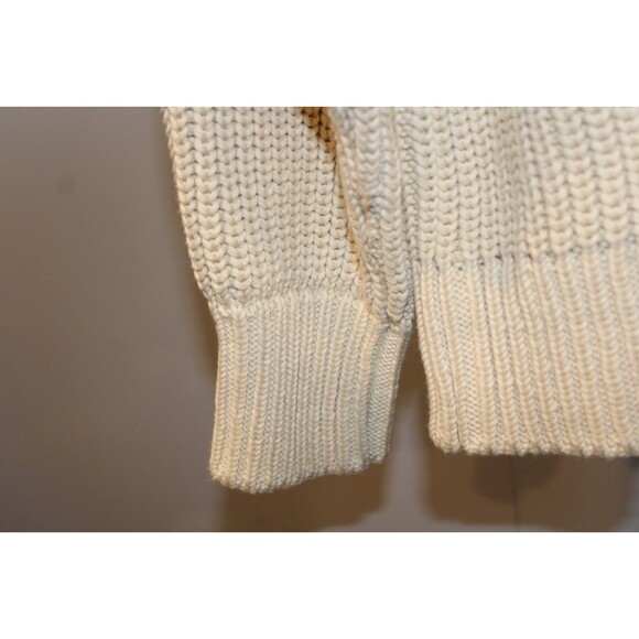 MATE The Label Alpaca Cotton 1/4 Zip Sweater NWT M/L Ethical Undyed NATURAL $268 - Picture 4 of 5